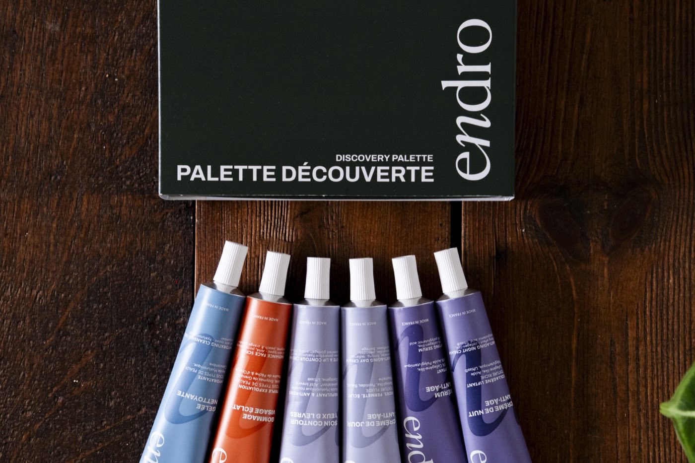 Les 6 soins de la palette découverte Endro