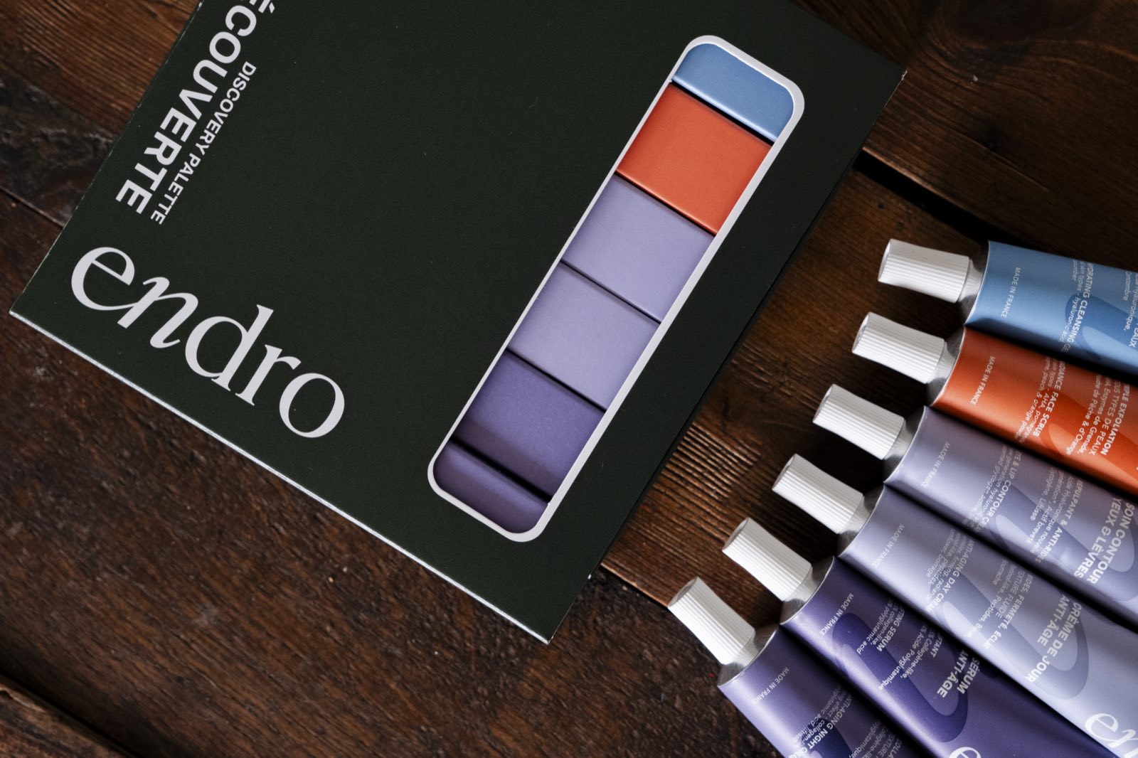 La palette découverte Endro et ses 6 soins