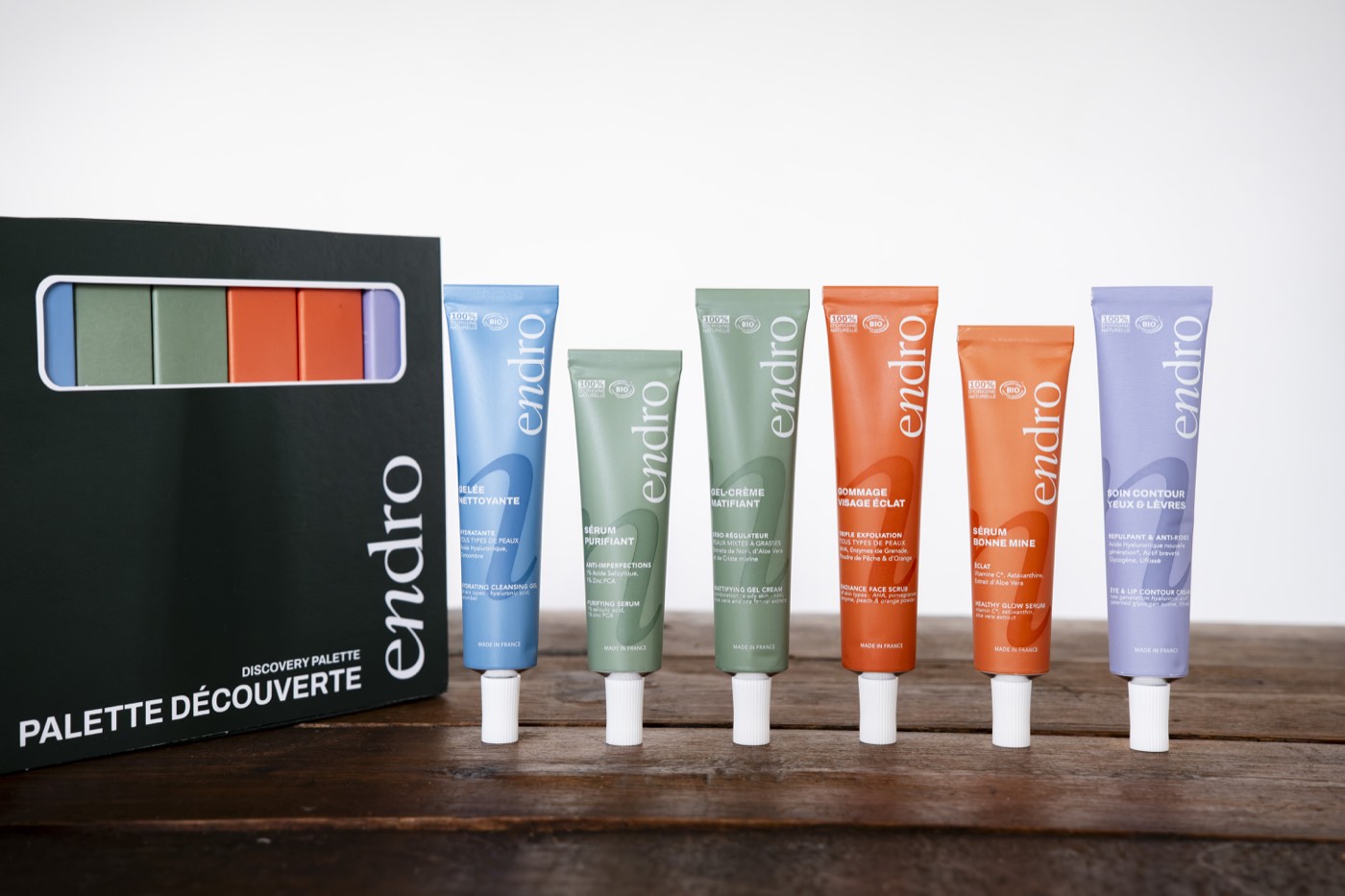 La palette découverte Endro et ses 6 soins